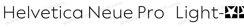 Helvetica Neue Pro   Light字体转换